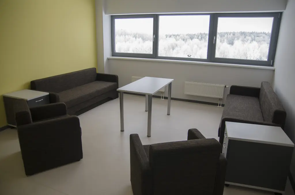 AMII resident office arranged as an informal meeting space