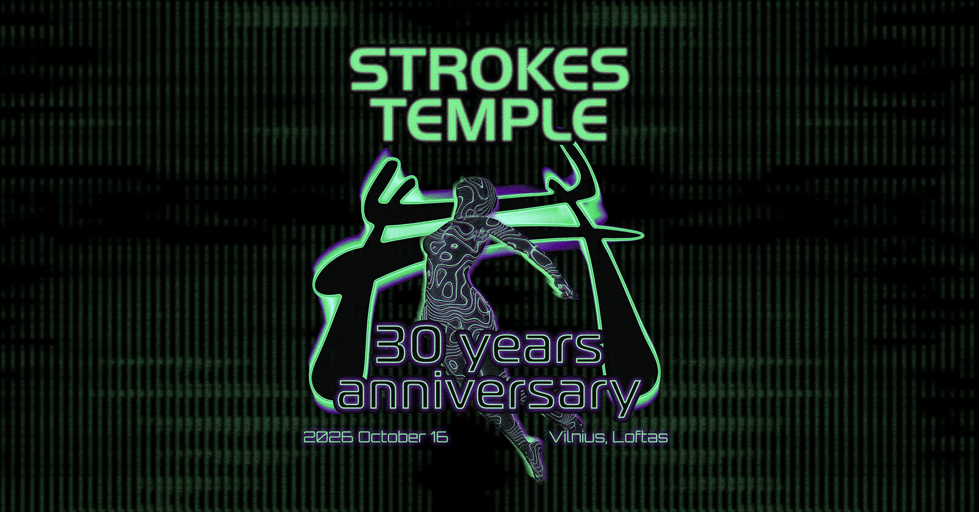 Strokes Temple 30 years anniversary artwork
